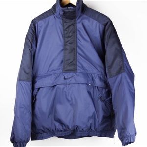 Nike Mens Jacket Vintage Pullover Half Zip Pockets